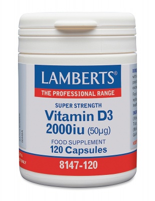 Lamberts Vitamin D3 2000iu 120 Capsules